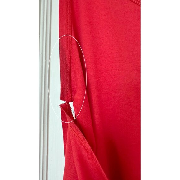 Helmut Lang Red Double Layer Tank Top 1997 Vintage Archive 90s Made In Italy L - Picture 14 of 16